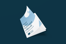 Load image into Gallery viewer, Folded Tefillah Card – “Before a Mitzvah” by Rabbi Michoel Gutmacher – Elegant Blue Design – Inspirational Prayer Booklet
